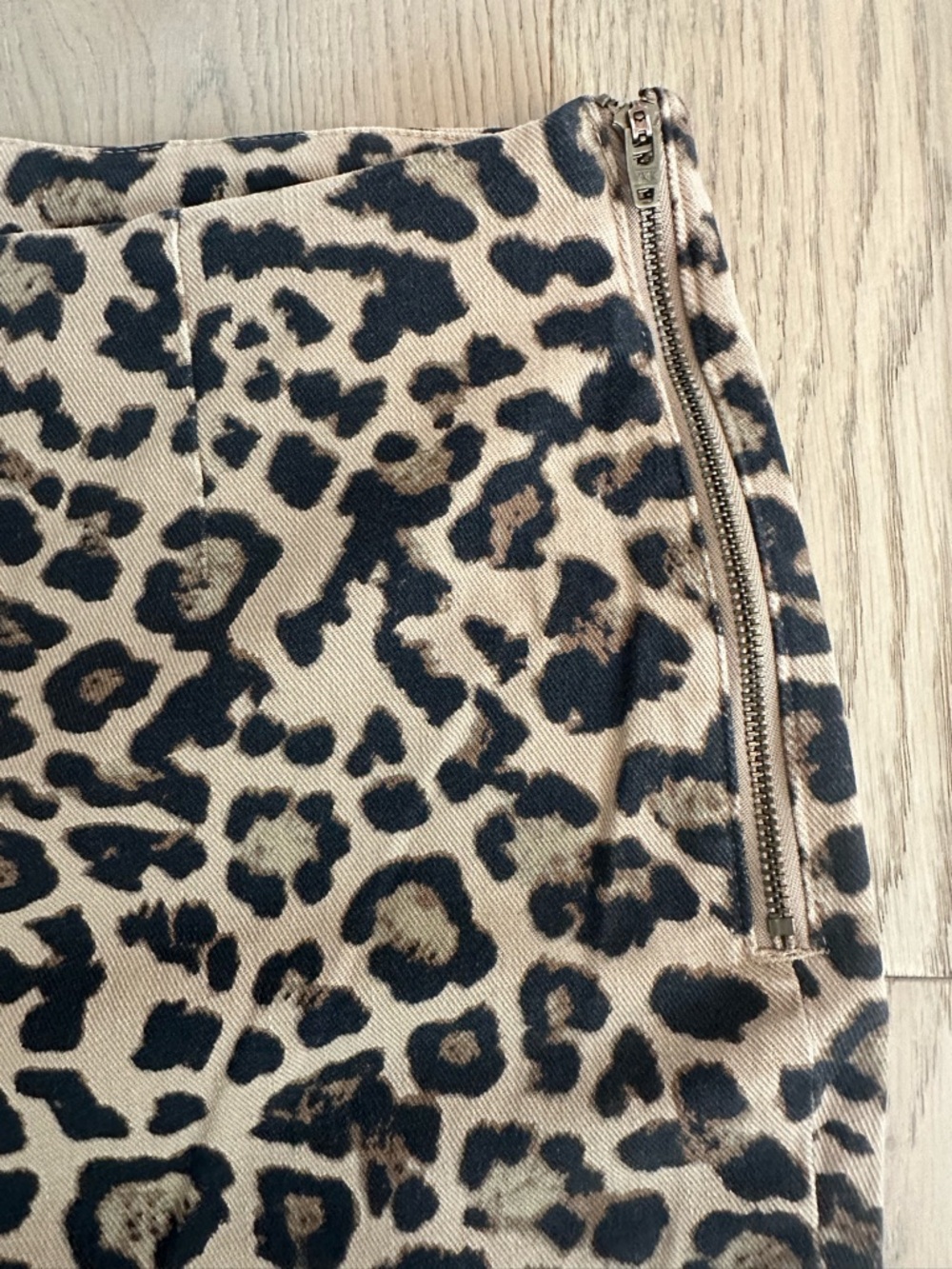 Loft Leopard Print Side Zip Straight Leg Pant - Picture 4 of 8